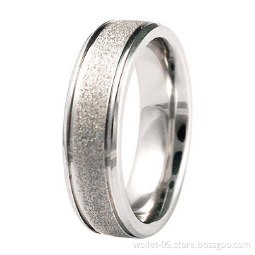 Ring, 316L Stainless Steel/Titanium Jewelry Ring,